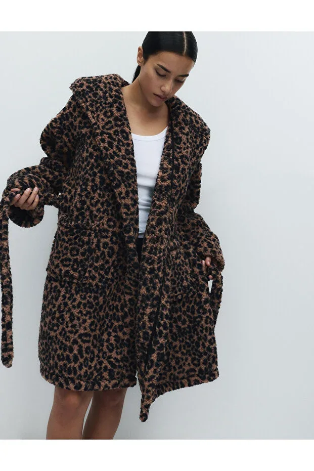 Leopard Print Robe