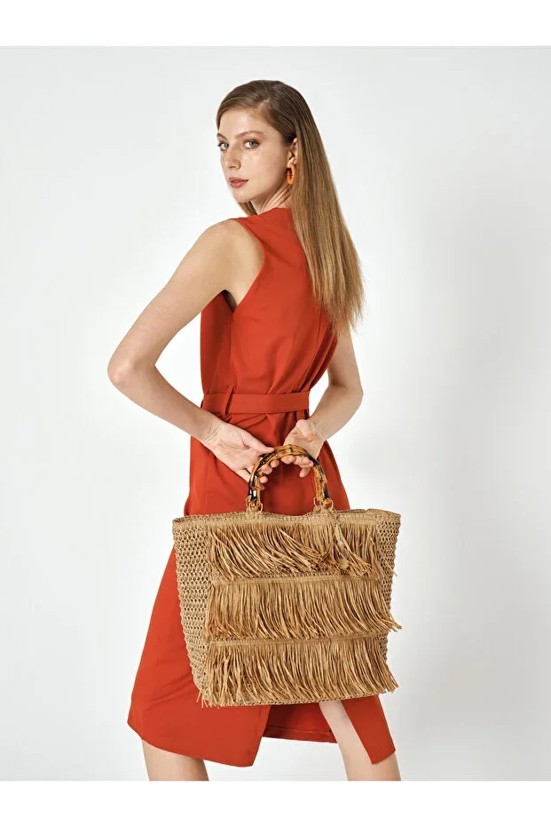 Naturel Women's Straw Shoulder Bag 05PC25Y1514