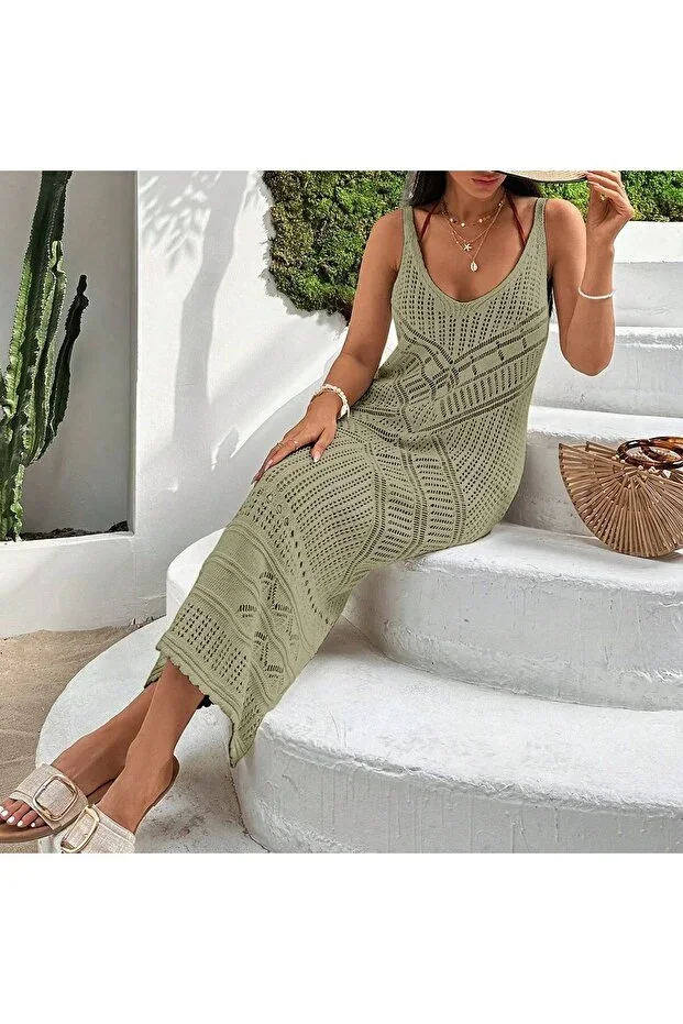 Beach Dress with Crochet Detail