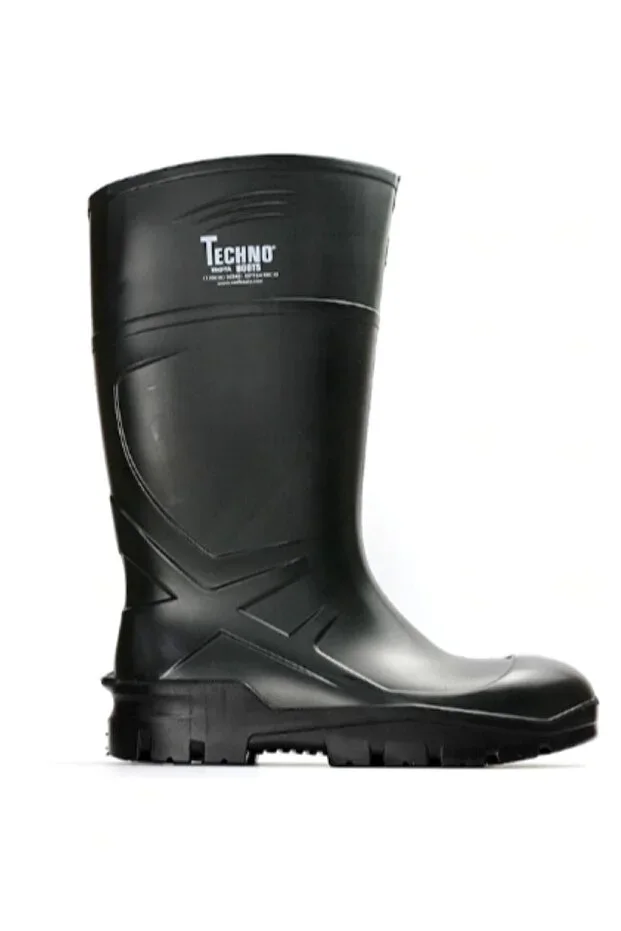 TECHNO %100 Waterproof Unisex O4 Steel Toe-less Steel-free Work, Agriculture, Farmer, Fisherman Polyurethane Boots