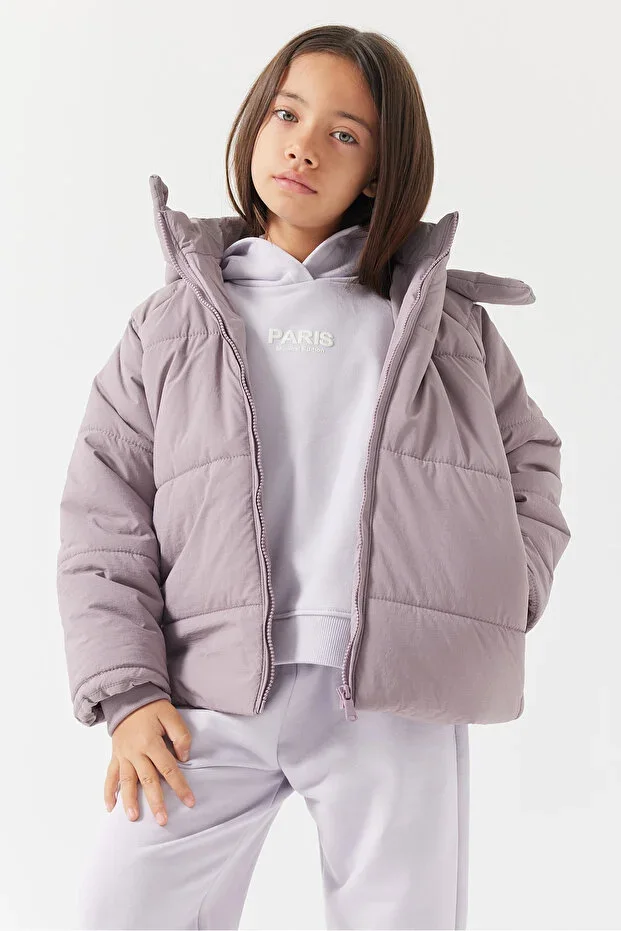 Girls Hooded Padded Jacket