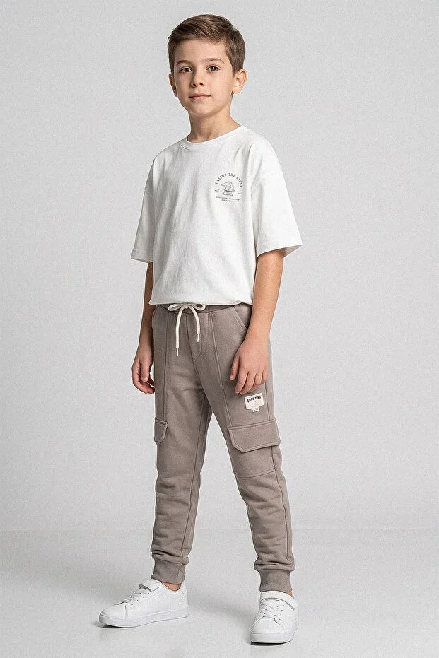 Good Time Paçası Elastic Waistband Boys' Sweatpants - 26Y 25486