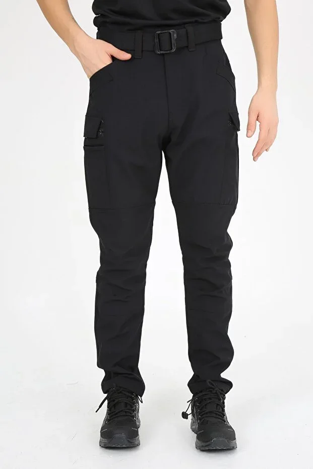 Outdoor Black Ultra Stretch Pants Relax Outdoor Black Water Repellent Ripstop Tactical Pants