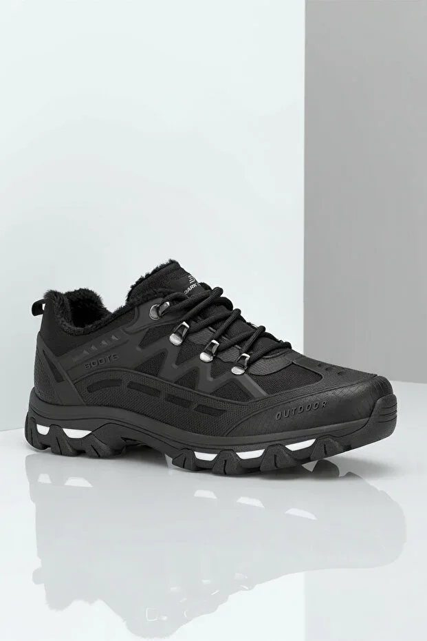 Black Grey Unisex Outdoor Trekking Boots