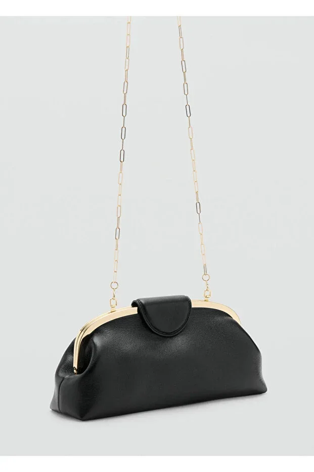 Small size metal detail clutch bag