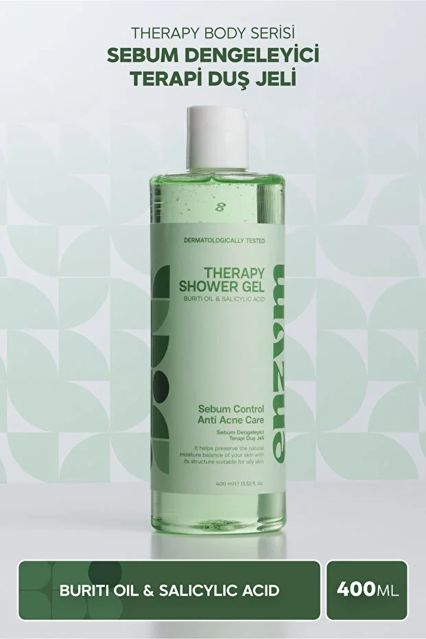 Shower Gel for Oily Skin, Anti-Acne, Sebum Balancing 400 ml (Salicylic Acid)