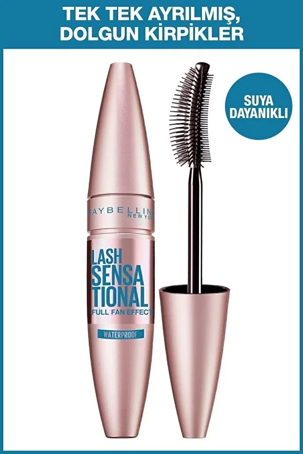 Maybelline New York Lash Sensational Fan Effect Waterproof Black Mascara