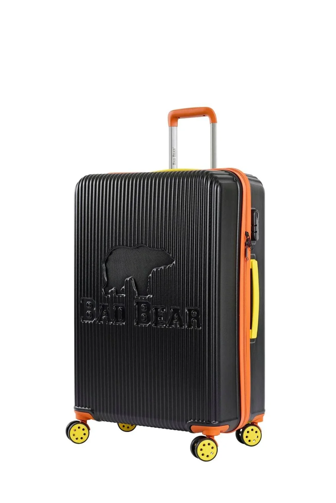 Logo Black Large Size Wheeled ABS Suitcase 95 Lt.