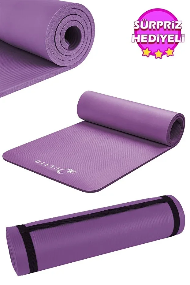 Non-Slip Base 10 Mm Carrying Strap Nbr Pilates Mat Yoga Mat Optional Camping Mat