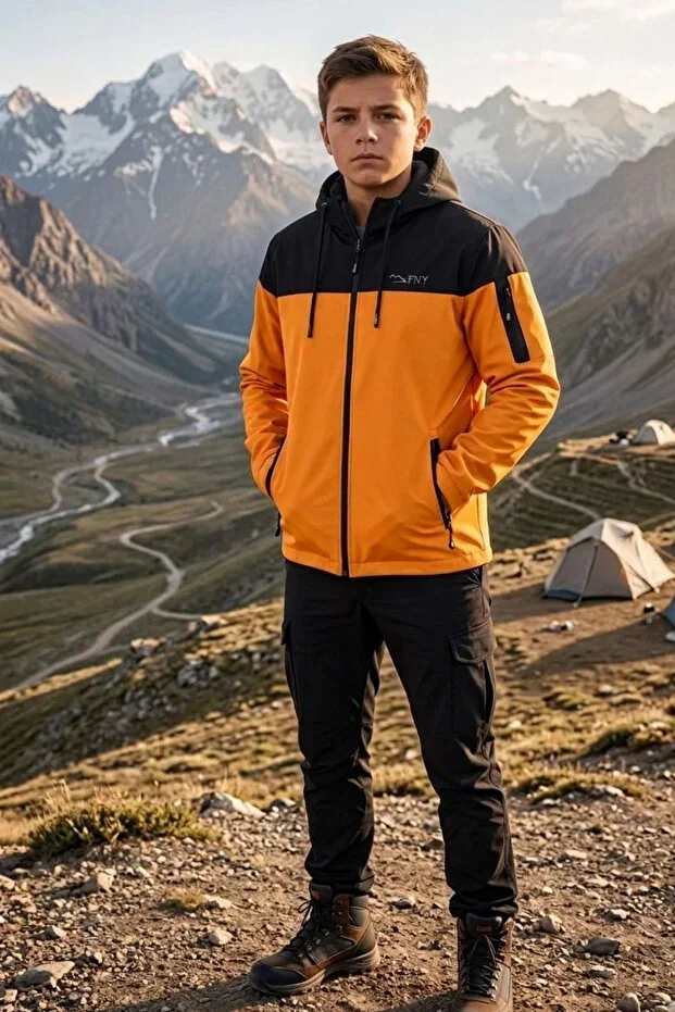 TWO-COLOR RAINCOAT