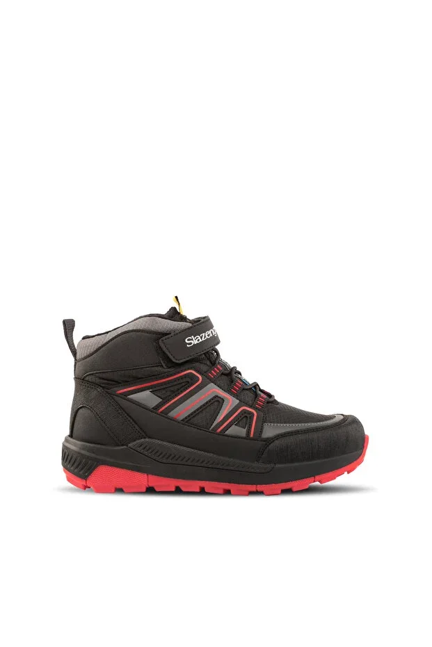 KEPHAS IN Children's Velcro Black / Red Boots