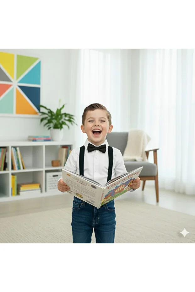 1-10 Years Children's Trouser Hanger and Bow Tie – Gift Set