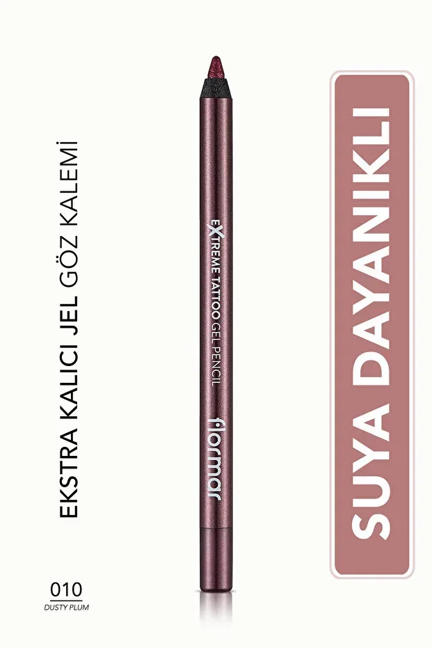 Sparkling Long-Lasting Eye Pencil (PINK-SKIN) - Extreme Tattoo Gel Pencil - 010 Dusty Plum - 8682536041171