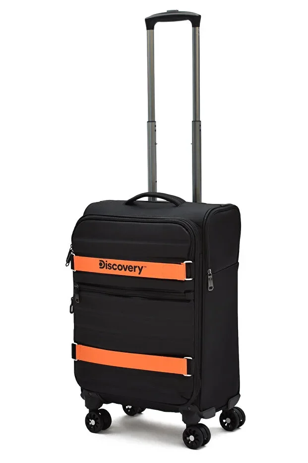 Cabin Size Fabric Suitcase Expandable Ultra Light Silent 8 Wheels Large Volume Multi-Compartment DSC-720