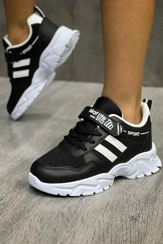 Elastic Velcro Soft Flexible Lightweight Breathable Unisex Mesh Kids Sneaker Sports Shoes
