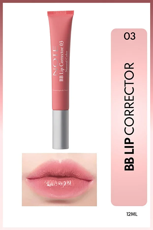 NOTE Bb Lip Corrector Color Equalizer And Moisturizing Lip Gloss - 03 - Pink