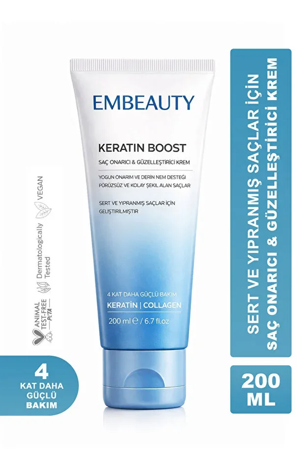 Embeauty Keratin Boost Repairing Volumizing Hair Care Cream 200 ml