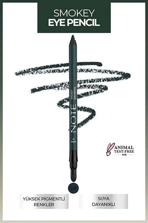 Smokey Eye Pencil Waterproof With Applicator - 03 Green