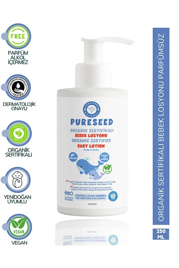 Organic Certified Baby Lotion - Fragrance-Free - 250 ML