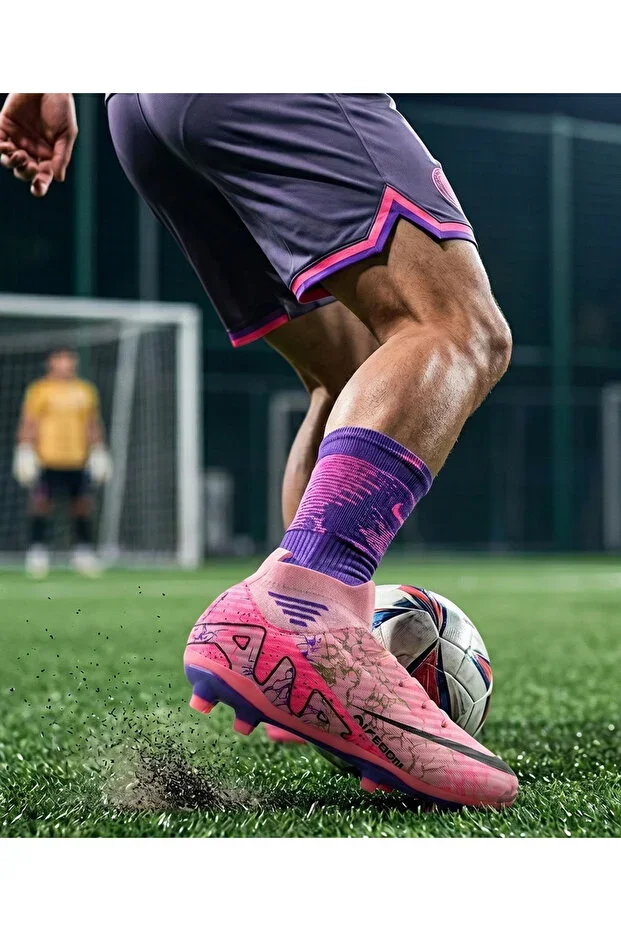 Laliga Air Unisex Indoor and Grass Field Cleats with Socks Colored