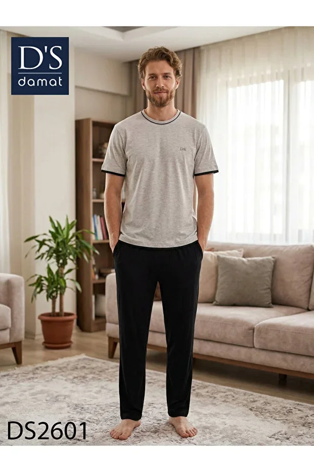 Ds Damat Spring Short Sleeve Pajama Set GREY