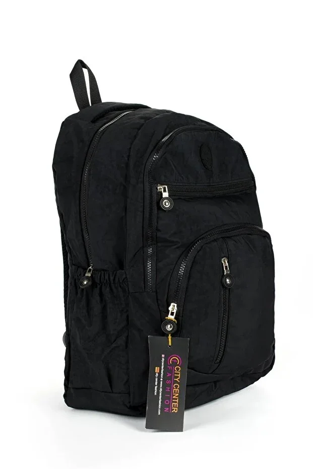 Unisex Crinkle Waterproof Fabric Large Size Multi-Compartment School and Travel Backpack Cty-lbn-101