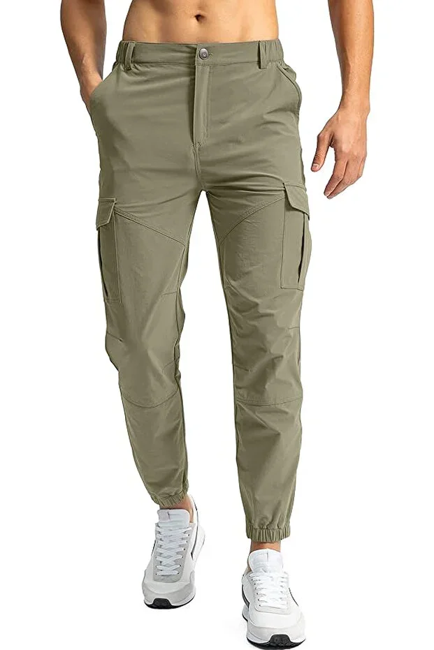 Men's Hiking Golf Ultra Lightweight Multi-Pocket Cargo Pants