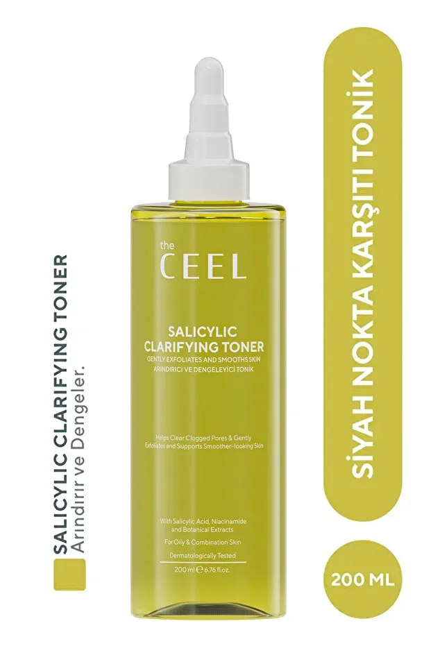 Salicylic Acid Tonic with Niacinamide, Green Tea for Oily and Acne-Prone Skin 200 ML