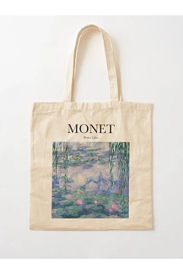 Monet - Lily Printed Raw Canvas
