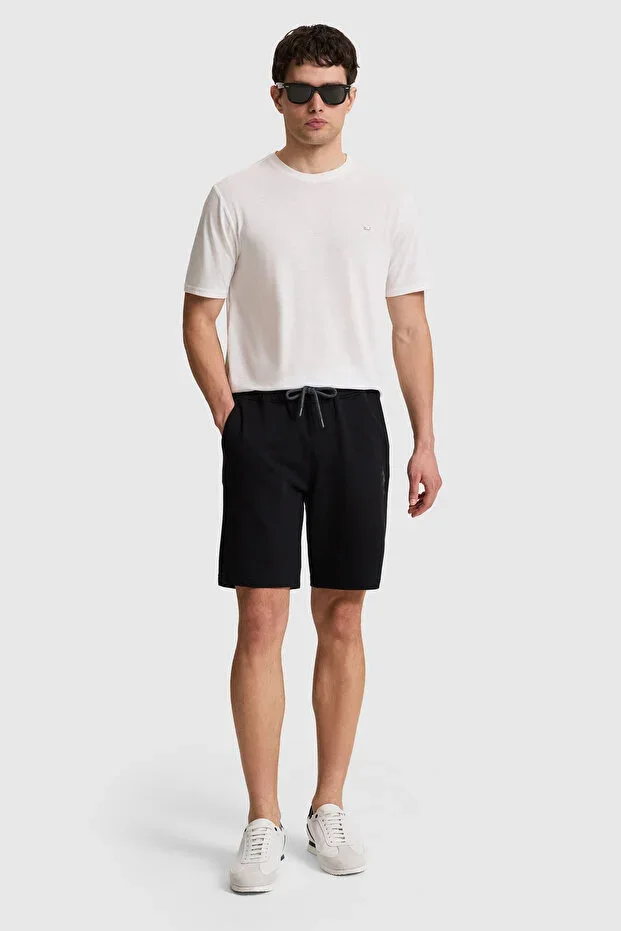 Men's Black Knit Shorts 50322605-VR046