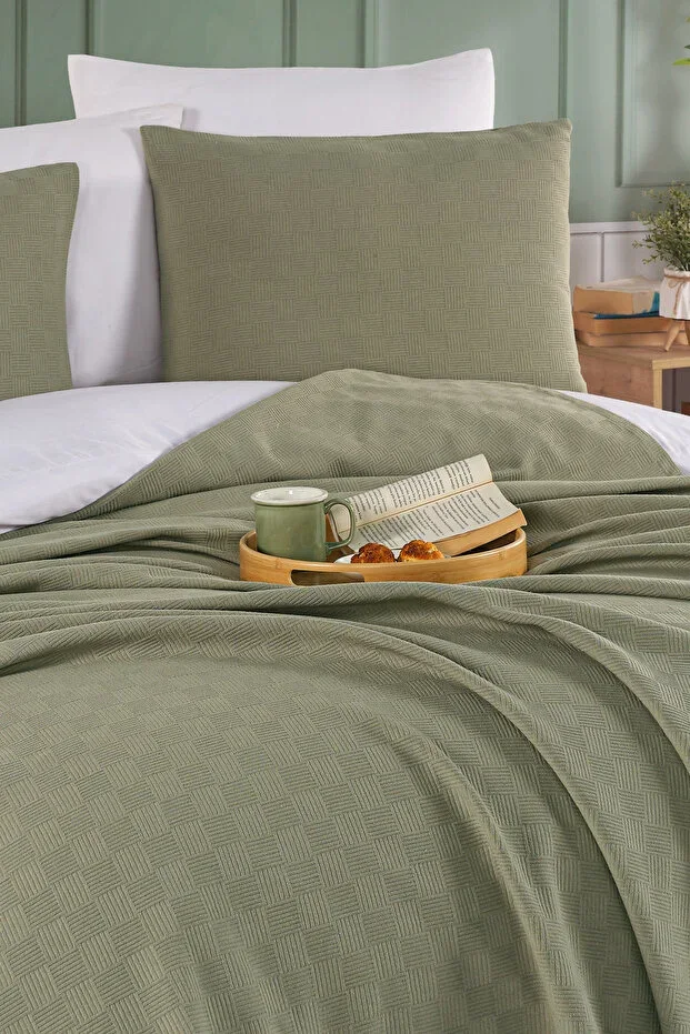 Pique Jacquard 100% Cotton Single Duvet