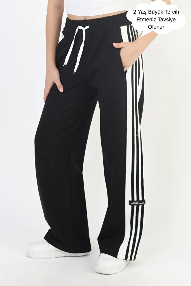 Girls' Pocketed Relaxed Fit Jersey Sweatpants