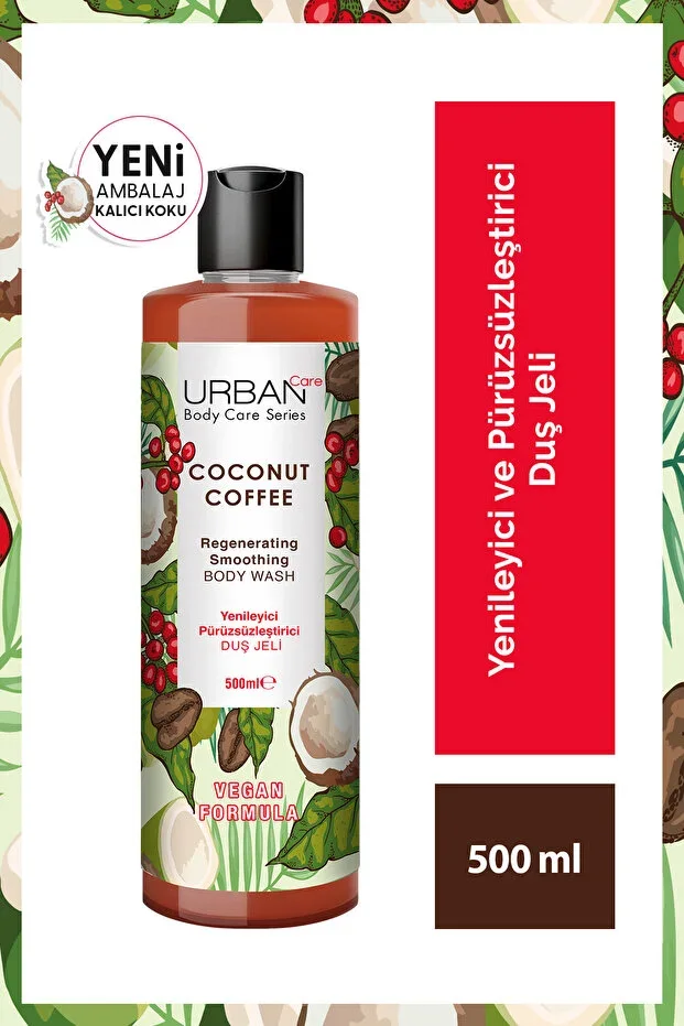 Coconut Coffee Renewing and Smoothing Shower Gel 500 Ml - Vegan