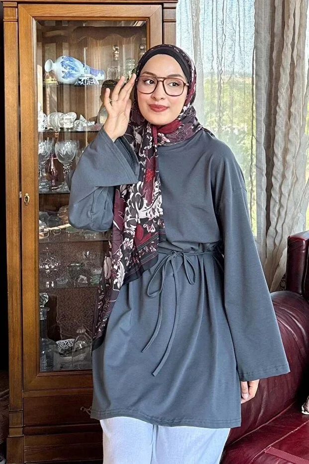 ceylan otantik Anthracite Tunic Bodysuit