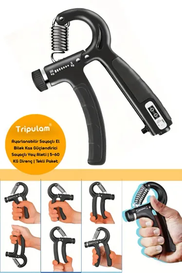 Adjustable Hand Wrist Muscle Strengthener with Counter Spring Device | 5-60 Kg Resistance | Hand Spring