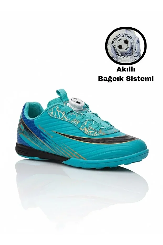 Airlaliga Boys' Smart Laces Indoor Soccer Shoes