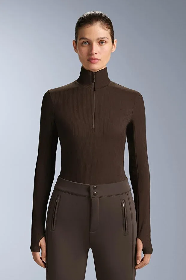 Oysho Ribbed Thermal Base Layer T-shirt