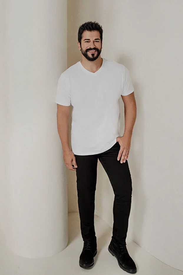 Men's Black Knee Mark-Free Cotton Flexible Denim Jean Pants Extra Slim Fit Narrow Cut Rıss