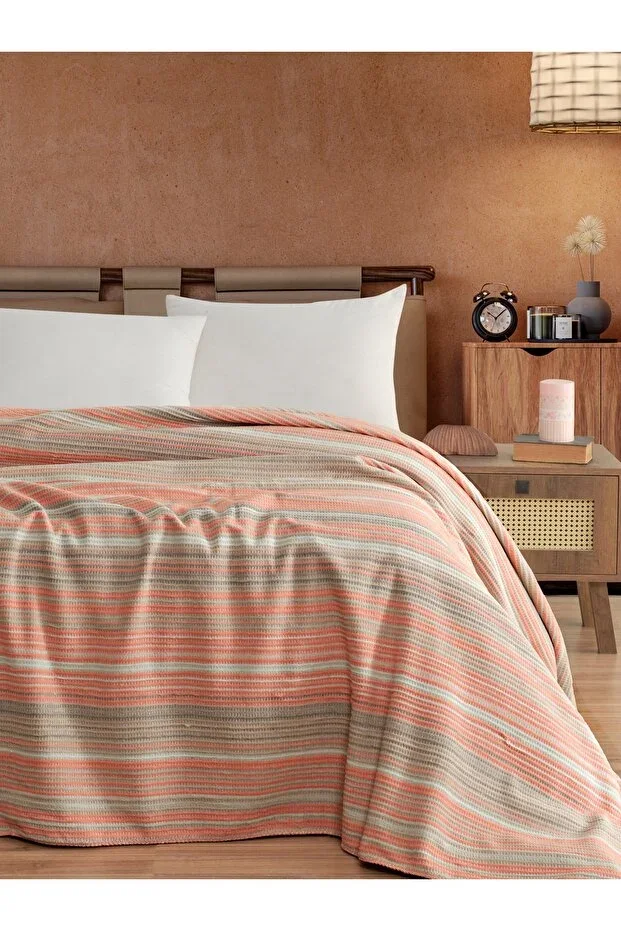 Cotton Double Blanket - Pink