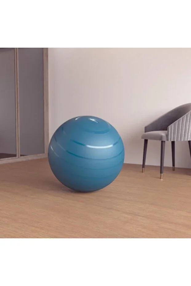 Pilates Ball - 65 Cm - Blue - Fitness