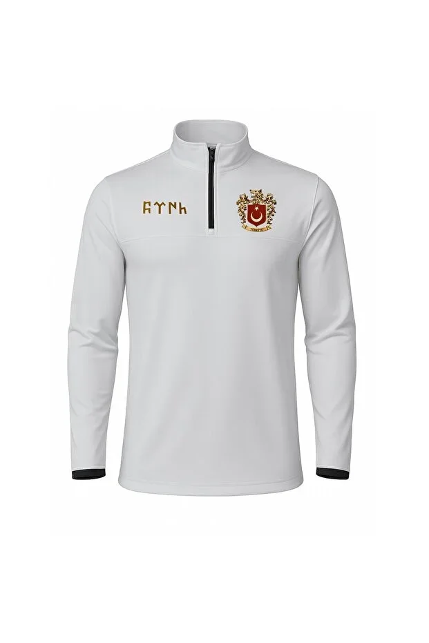 Turkey Wolf Emblem Half-Zip Sport Sweatshirt Unisex