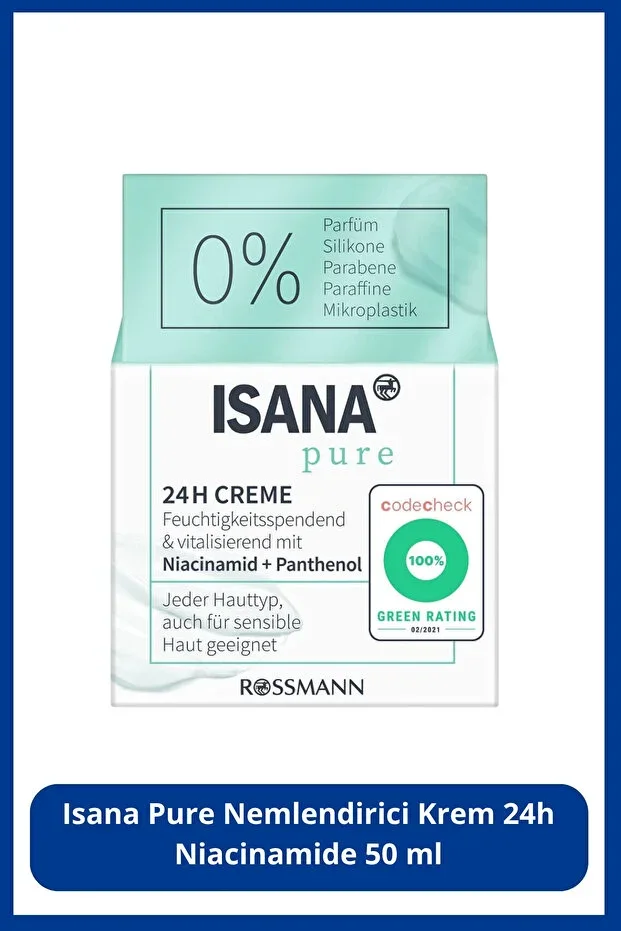 ISANA Pure Moisturizing Cream 24h Niacinamide 50 ml