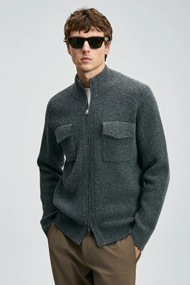 Ronald Men's Cardigan Anthracite