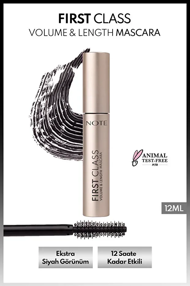 First Class Volume and Extension Effect Mascara - Black