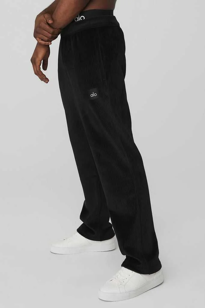 Alo Yoga Velour Baller Pant Спортивные штаны Черный | SMORT-7098