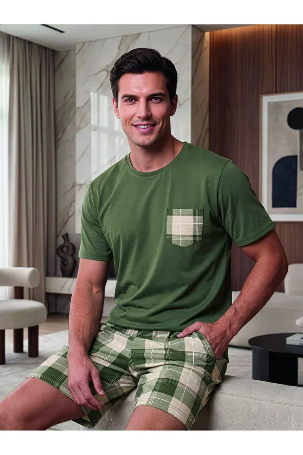 Cotton Lycra Men's Shorts Set