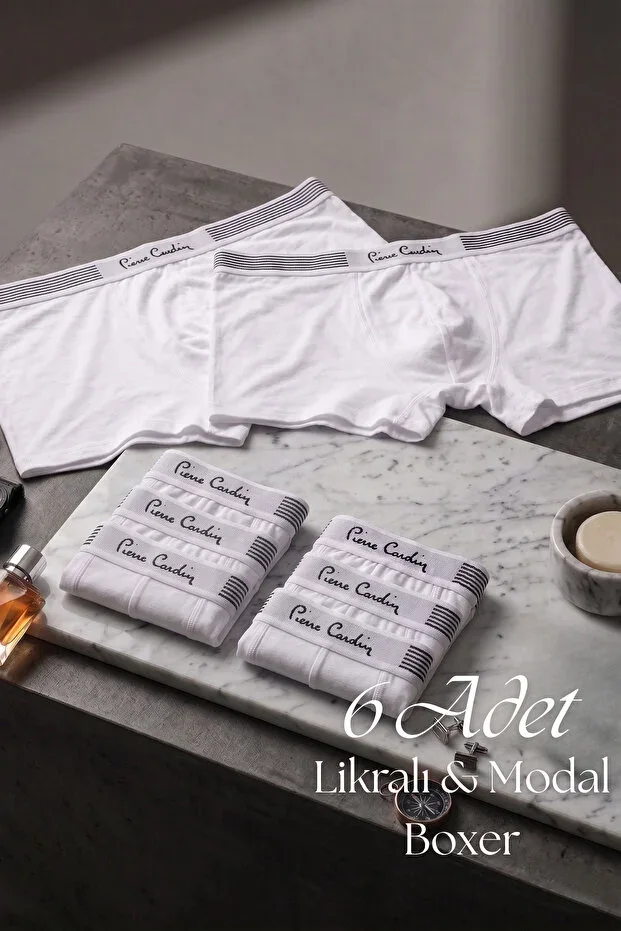 Erkek Esnek & Modal 6'lı Kutulu Boxer Seti - Nefes Alan Premium Kumaş