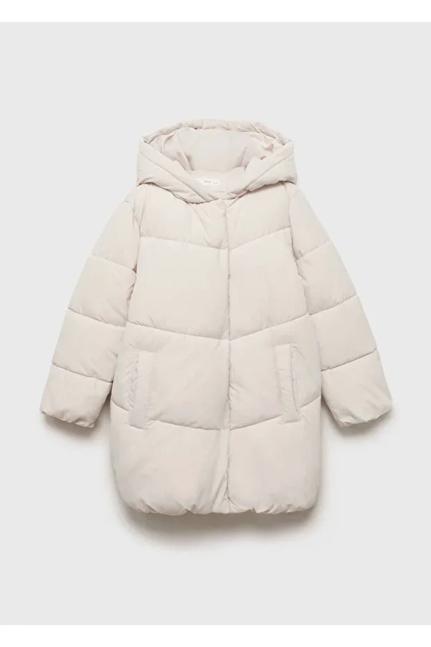 Hooded quilted anorak