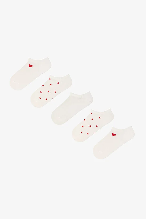 Red Heart 5-Pack Sneaker Socks