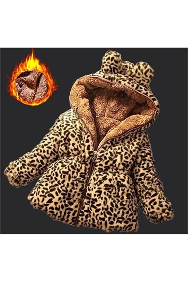 Children's Leopard Lined Jacket Coat